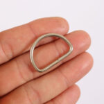 یراق کیف دوزی مدل نیم گرد 2.5CM-Steel بسته 6 عددی