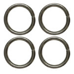 یراق کیف دوزی مدل گرد کد Steel-2.5Cm بسته 4 عددی