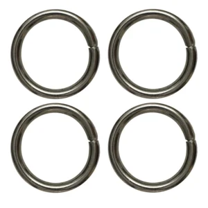 یراق کیف دوزی مدل گرد کد Steel-3Cm بسته 4 عددی