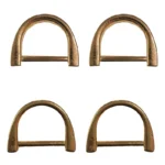 یراق کیف دوزی مدل نیم حلقه کد Y-2cm-R04-Gld بسته 4 عددی