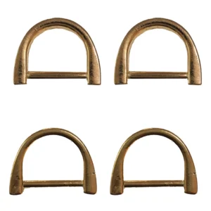 یراق کیف دوزی مدل نیم حلقه کد Y-2cm-R04-Gld بسته 4 عددی