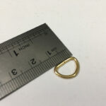 یراق چرم دوزی مدل 10XR1cm-gold بسته 10 عددی