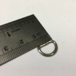 یراق چرم دوزی مدل 10XR1cm-Steel بسته 10 عددی