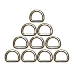 یراق چرم دوزی مدل 10XR1cm-Steel بسته 10 عددی
