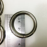 یراق کیف دوزی مدل گرد کد Steel-2.5Cm بسته 4 عددی