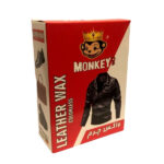 واکس براق کننده کفش مانکی مدل LEATHER WAX به همراه اسفنج